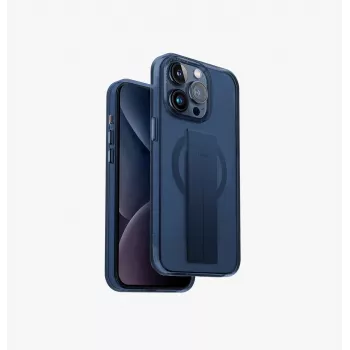 UNIQ Heldro Mag Coque pour iPhone 15 Pro Max 6,7 inch MagClick Charging Ultramarine Deep Blue
