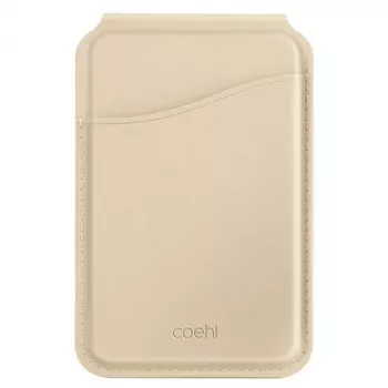 Portefeuille magnétique UNIQ Coehl Esme avec miroir et béquille Cream