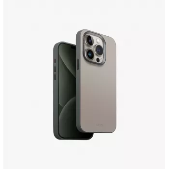 Coque de charge MagClick UNIQ Lyden DS pour iPhone 15 Pro 6,1 pouces ivoire/vert lichen