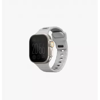 Bracelet UNIQ Stride pour Apple Watch 42/44/45/49 mm en caoutchouc FKM gris craie