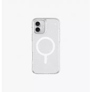 Coque de charge MagClick UNIQ LifePro Xtreme pour iPhone 16 Plus 6,7 pouces transparent tinsel lucent