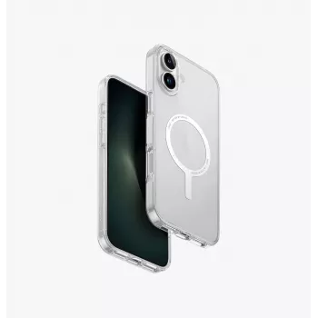 Coque UNIQ Clario pour iPhone 16 Plus 6,7 pouces Magclick Charging Lucent Clear