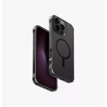Coque UNIQ LifePro Xtreme charge MagClick pour iPhone 16 Pro Max 6,9 pouces gris fumé