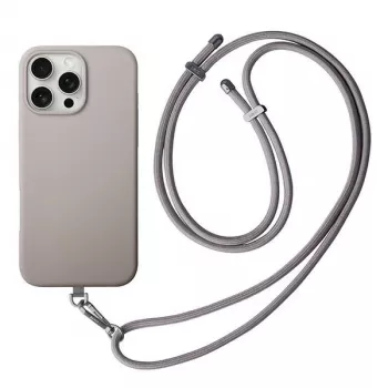 Coque UNIQ Coehl Creme charge magnétique pour iPhone 16 Pro Max 6,9 pouces gris taupe