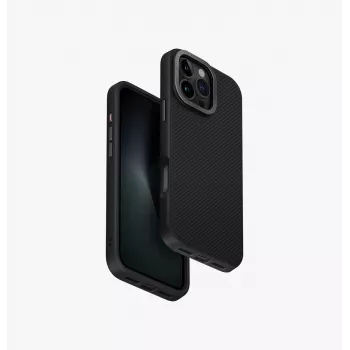 Coque de chargement UNIQ Keva Max MagClick pour iPhone 16 Pro Max 6,9 pouces, Carbon Black
