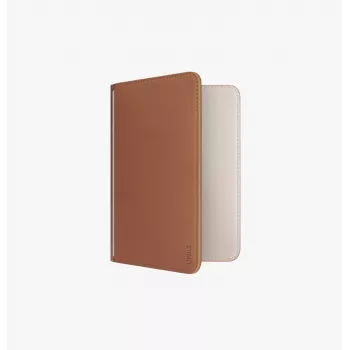Porte-passeport UNIQ Belmont avec Apple Find My et blocage RFID, beige caramel