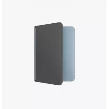 Porte-passeport UNIQ Belmont avec Apple Find My et blocage RFID, gris-bleu