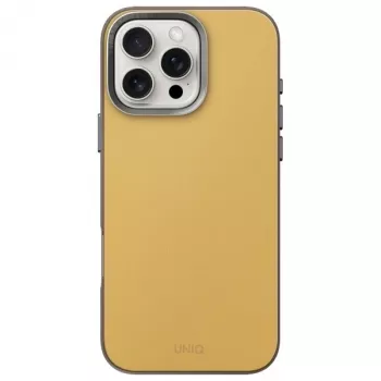 Coque UNIQ Lyden DS charge MagClick pour Apple iPhone 16 Pro 6,3 pouces jaune-gris