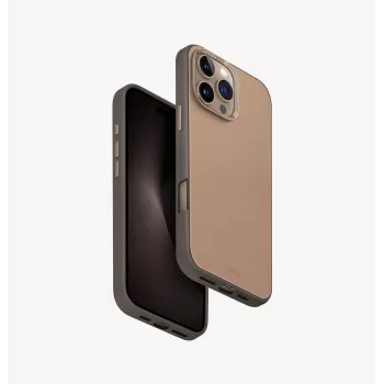 Coque UNIQ Lyden DS charge MagClick pour iPhone 16 Pro Max 6,9 pouces, brun/gris flint