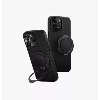 Coque UNIQ Keva Air pour iPhone 16 Pro Max 6,9 pouces avec chargement MagClick, Carbon Black