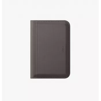 Portefeuille magnétique RFID UNIQ Lyden DS avec support de téléphone - gris