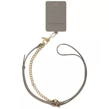 Cordon de téléphone universel 3-en-1 UNIQ Coehl Caryne avec porte-cartes - Pebble