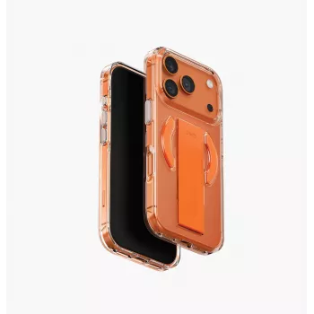 Coque de charge UNIQ Heldro Air MagClick Charging pour iPhone 17 Pro, orange