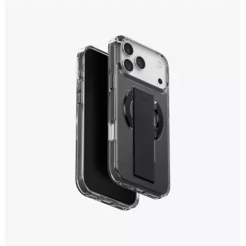 UNIQ Heldro Air Coque MagClick Charging pour iPhone 17 Pro Max, Noire