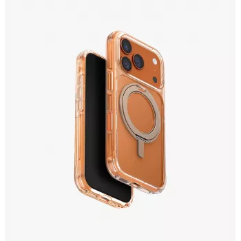 Coque UNIQ Swivix pour iPhone 17 Pro avec pied rotatif à 360° dorée