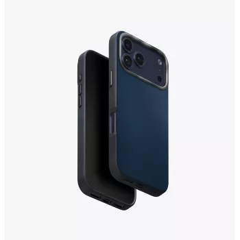 UNIQ Lyden DS Coque pour iPhone 17 Pro Magclick Charging Bleu/Noir