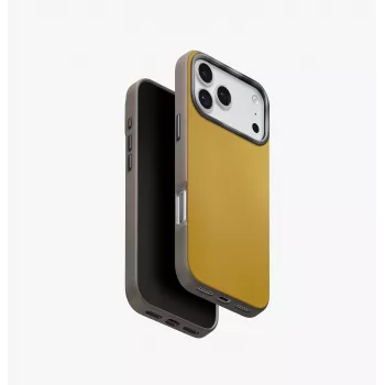 UNIQ Lyden DS Coque pour iPhone 17 Pro Max MagClick Charging Jaune/Gris