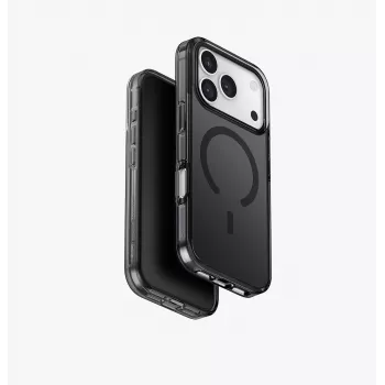 Coque UNIQ Clario pour iPhone 17 Pro Magclick Charging noire
