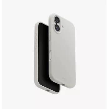 Coque UNIQ Lino MagClick Charging pour Apple iPhone 17, gris clair, Liquid Silicone