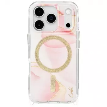 Coque UNIQ Coehl Aeris pour iPhone 17 Pro, chargement magnétique, rose