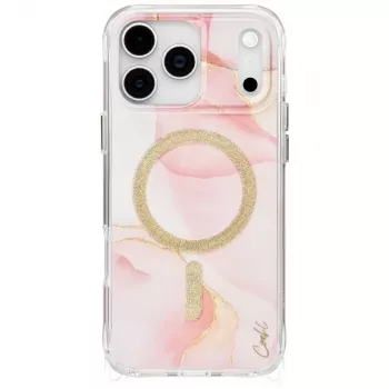 Coque UNIQ Coehl Aeris pour iPhone 17 Pro Max, chargement magnétique, rose