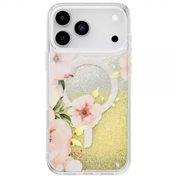 Coque UNIQ Coehl Fleurette pour iPhone 17 Pro Max, chargement magnétique