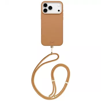 Coque UNIQ Coehl Mirelle pour iPhone 17 Pro Max, chargement magnétique, marron