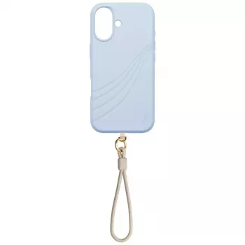 Coque UNIQ Coehl Serina pour iPhone 17, chargement magnétique, bleue