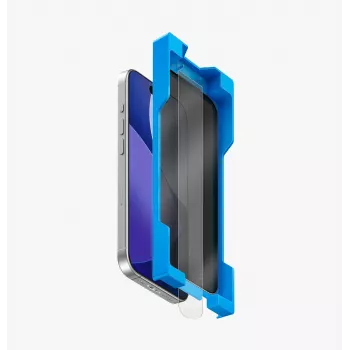 Protection d'écran UNIQ Optix ExofitPrivacy en verre trempé pour iPhone 17 Pro avec applicateur, filtre de confidentialité