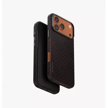 Coque UNIQ Keva EDGE pour iPhone 17 Pro Max MagClick Charging orange