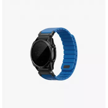 Bracelet en silicone UNIQ Fluo x Smart-Fit pour Garmin 22mm - bleu