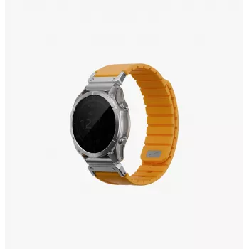 Bracelet de montre en silicone UNIQ Fluo Smart-Fit pour Garmin 26mm - orange