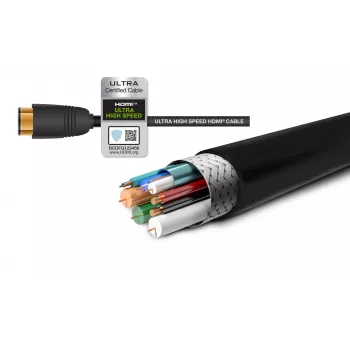 Câble HDMI 2.1 Gefen GEF-CAB-HS-HDMI-15M 15m 48Gbit/s 8K 4K HDR eARC noir