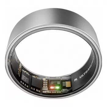 ULTRAHUMAN Ring Air - bague connectée pour femmes et hommes - suivi du sommeil et de la forme - fréquence cardiaque - bague connectée Raw Titanium taille 13