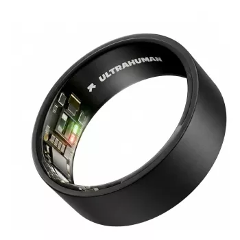ULTRAHUMAN Ring Air - bague connectée pour hommes et femmes - suivi du sommeil et de la forme - fréquence cardiaque - bague connectée Matte Grey taille 12