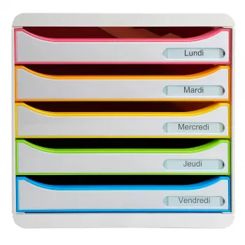 Boîte à tiroirs Exacompta BIG-BOX PLUS Office Harlequin, 347 x 278 x 271 mm (309913D)