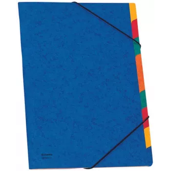 Donau Elektronik Chemise organisateur 9 compartiments Bleu A4
