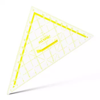 ARISTO Équerre TZ pour tableau mural, 80 cm, avec poignée, plastique transparent (AR1650W)