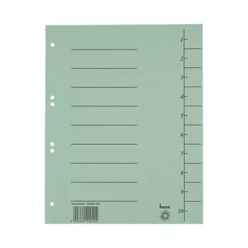 Intercalaires Bene 100, A4, 250 g/m2, verts (97300GN)