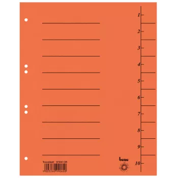 Intercalaires Bene 100 orange