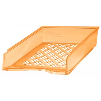 Corbeille à courrier Bene 60100 A4 orange transparente