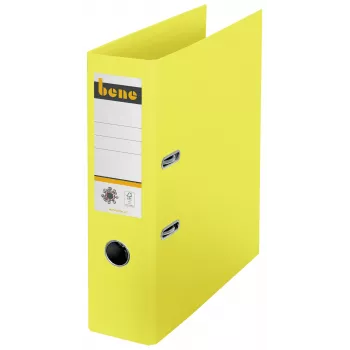Bene No.1 classeur à levier jaune carton 8,0 cm DIN A4