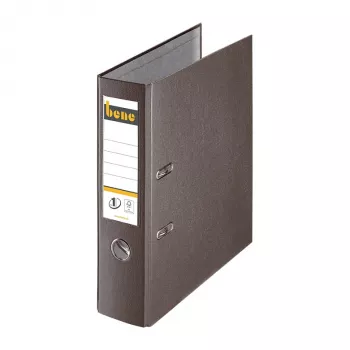 Bene classeur à levier A4 80 mm brun plastique PP