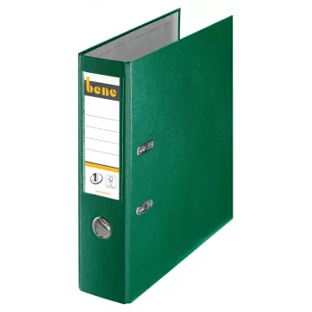Bene Classeur à levier A4 80 mm Vert plastique PP