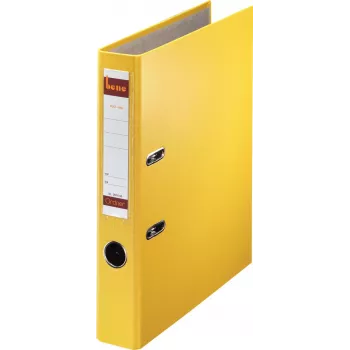 Bene classeur à levier A4 52 mm jaune plastique PP