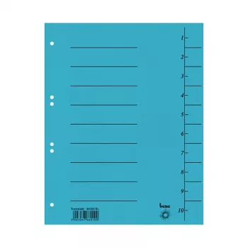 Intercalaires Bene 50 bleus A4