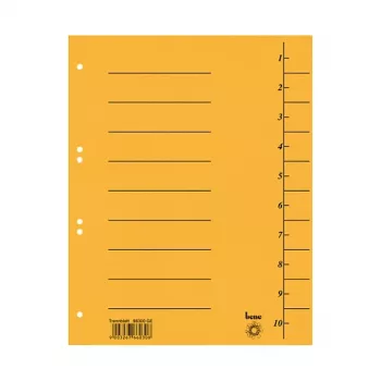 Intercalaires Bene 50 jaunes