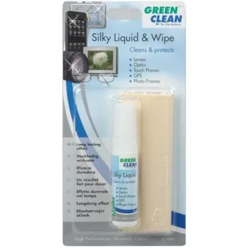 GREEN CLEAN GCLC-1000 Kit de nettoyage optique - liquide de nettoyage et chiffon microfibre
