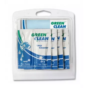 GREEN CLEAN Ensemble de lingettes nettoyantes humides et sèches - 10 paquets (20 lingettes) pour écrans, LCD, LED, plasma, TFT, ordinateurs portables, tablettes, smartphones, moniteurs - sans alcool, sans traces, antistatique