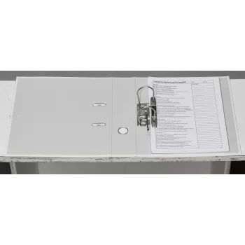 Donau Elektronik Klassik classeur à levier blanc carton 7,5 cm DIN A4